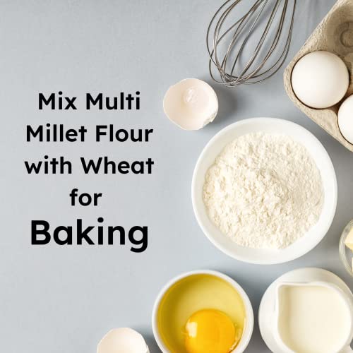 Forgotten Foods Multi Millet Flour 800 Gm (2 X 400 G Packs) - Dry Roasted 7 Multigrains, Finely Milled, Naturally Farmed, Gluten Free, Superfood Atta - Perfect for Healthy Rotis Forgotten Foods Multi Millet Flour 800 Gm (2 X 400 G Packs) - Dry Roasted 7 Multigrains, Finely Milled, Naturally Farmed, Gluten Free, Superfood Atta - Perfect for Healthy Rotis