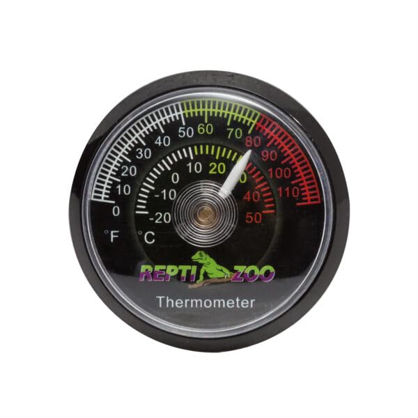 ReptiZoo Dial Thermometer for Terrariums | Analog Temperature Gauge for Reptile Enclosures, Vivariums & Breeding Boxes | Easy-to-Read & Accurate Monitoring-image-31