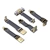 Shielded 2.0 HDMI A Type to Micro HDMI D Type 2K/144hz 4K/60Hz Computer Wire Standard Flat Ribbon Cable (3cm, A1-D1(Male-Male))