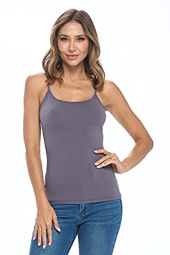 Image of Natural Uniforms Women's Camisole Tank Top-Breathable Cotton Stretch