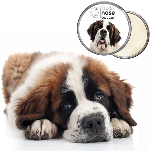Image of The Blissful Dog St. Bernard Nose Butter, Versatile Dog Nose Balm for Dry Nose, Handcrafted Nose Moisturizer, Easy-to-Apply Dog Essentials, Unscented, 2 oz.