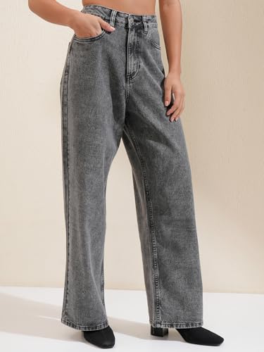 Image of Tokyo Talkies Women Cotton Baggy Jeans | Machine wash