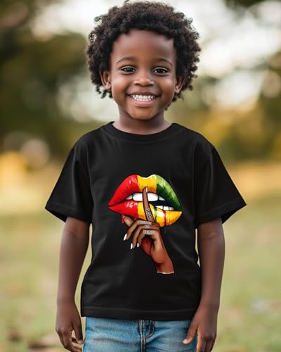 Juneteenth Shirts for Kids – Boys and Girls Short-Sleeve T-Shirts, Ages 2-6, Celebrate Freedom and Black History2