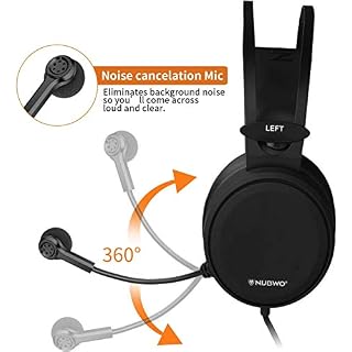 NUBWO Casque de Gaming PS4, N7 stéréo Xbox One Filaire PC Gaming avec Microphone antibruit Casque Supra-auriculaire pour… – Image 3