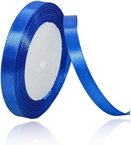 Gold Satin Ribbon 25mm x 23 Meters, Solid Color Fabric Present Ribbon for Crafting, Gift Wrapping, Bows Making, Floral Arrangement, DIY Sewing Projects, Bridal Bouquet and Festival Decoration