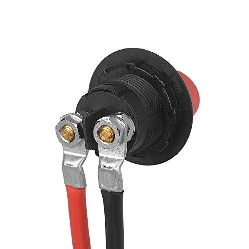 Jtron batterij schakelaar 12v 200a aan-uit accuschakelaar 12v mini met kabel 6AWG 50CM voor Marine Boat Caravan Car… - Afbeelding 4