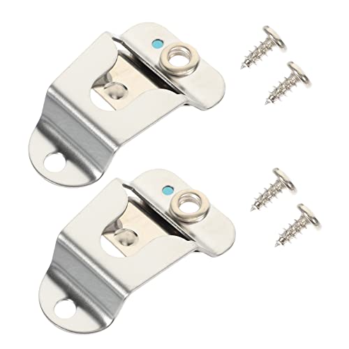 BESTonZON 2ensembles Supports De Microphone Portable Pour Radio Cb Clips Métalliques Accessoires Radio Compatibles
