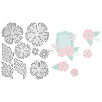 DzIxY Set Di Fustelle In Metallo A Tema Fuoco - Per Scrapbooking, Biglietti E Goffratura, Compatibili Con Le Principali Macchine Da Taglio - 3