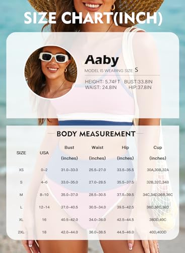 Image of Herseas Women 2 Piece High Waisted Bikini Sets Color Block Popular Swimsuits 2026 Summer Beach Swim Best Bathing Suits
