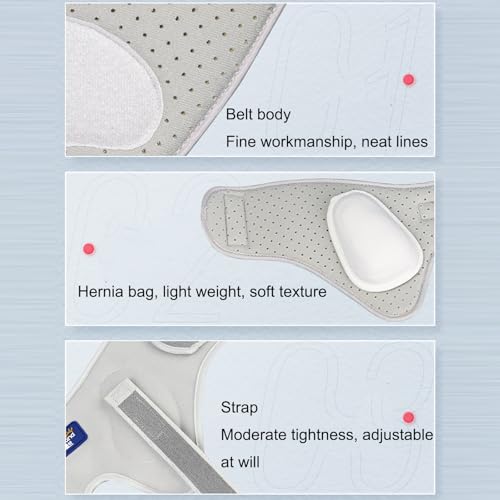 Faja para hernia inguinal soporte ajustable unisex miniatura 6