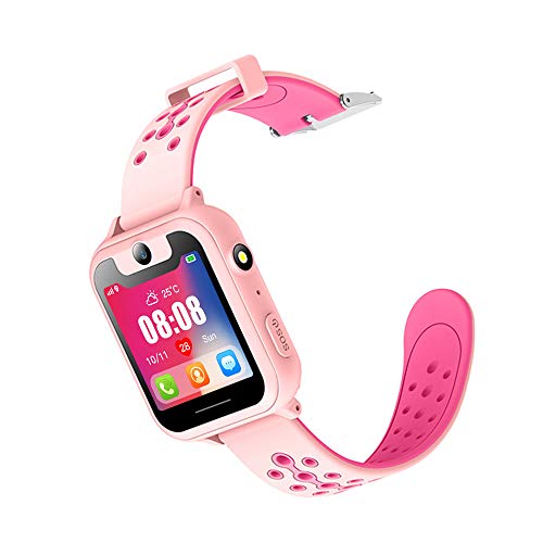 Reloj Inteligente para niños, LiveGo 2G Resistente al Agua y Seguro Reloj Inteligente con rastreador GPS Llamada SOS cámara para niños y Estudiantes de 3 a 12 años Regalos de cumpleaños (S6 Rosa) Cover