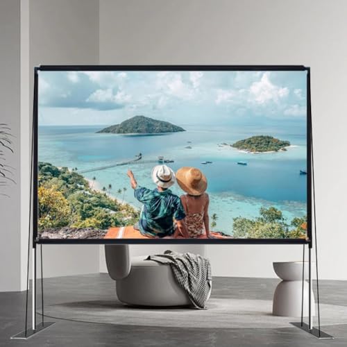 Pantalla portátil para proyector 120 in con soporte 16:9 miniatura 3