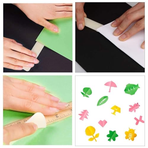 Image of Paper Creaser 2 Pieces Set (Bone Folder & Crease Marker) for Creative Card Making, Scrapbooking, Box Making