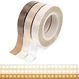 Diffuseur de lumière LED tricolore : contient à la fois des autocollants blancs (10 % de protection contre la lumière) et marron (40 % de protection contre la lumière), beige (20 % de protection contre la lumière). Le blanc réduit l'éblouissement tout en conservant la luminosité, le marron transforme la lumière blanche éblouissante en une atmosphère chaleureuse et confortable. Parfait pour les chambres et les salons.