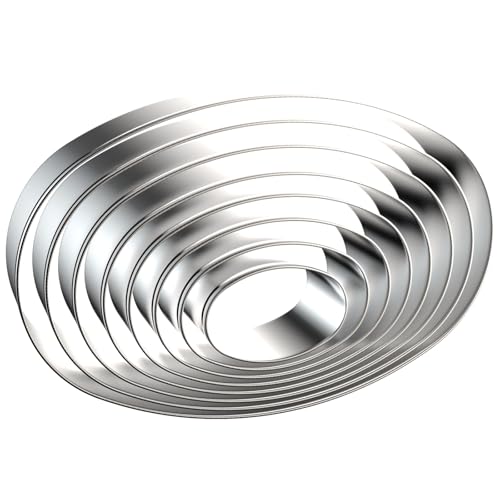 Oval Cookie Cutter Set 8-Piece 1.5