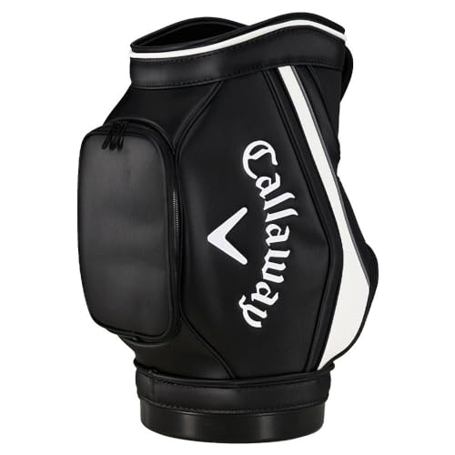 Callaway DEN Caddy 2024 mini sac de practice en finitions premium simili cuir noir blanc - 2