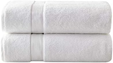 Madison Park Signature Luce 100% Egyptian Cotton Towel Set - 6 Piece, 650 GSM, Ultra Soft & Absorbent, White - View #6