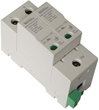 WTH-40/C/R/2P-275 Whole House Surge Protector DIN-Rail Mounted Single Phase MCOV 275VAC