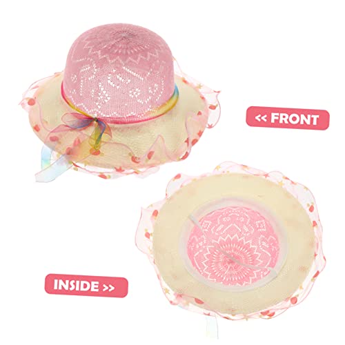 3Pcs Sun Protective Hat Breathable Wide Rim Beach Caps Adorable Straw Hats for Boys Comfortable Lightweight Design for Outdoor Activities4