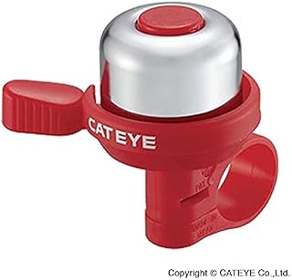 CatEye Dzwonek rowerowy, mosiądz, czerwony, jeden rozmiar