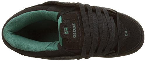 Image of Globe Fusion Skateboard Shoes, Black Black Black Sea Green, 10.5