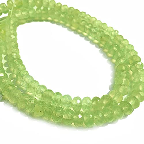 Prehnite faceted rondelles 6mm finis les bijoux ternes avec ces perles