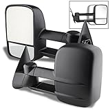 For 99-07 Chevy Silverado Pickup Truck Extendable Towing Manual Mirrors Driver+Passenger Side Pair Replacement