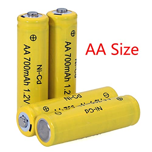 12 Packs 1.2V Aa 700Mah Ni-Cd Rechargable Batteries For Solar Lights,Lawn Landscape Lighting（Aa Size） #TOP4