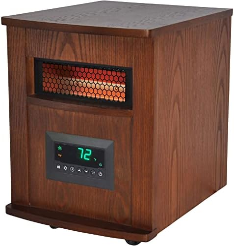 LIFESMART 6 Element Large Room Infrared Quartz Heater with Wood Cabinet and  Remote : Amazon.ca: Home