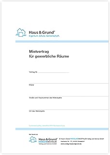 Mietvertrag fuer gewerbliche Raeume (1 Satz, 2 Exemplare)