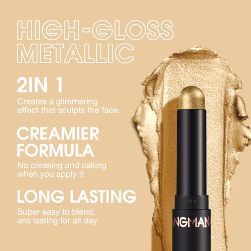 LANGMANNI 8Pcs Eyeshadow Stick Gift Set,Soft Smooth Cream With Matte Earth & Metal Colors, Waterproof & Long-Lasting, Beauty & Personal Care Eye Shadow Stick For Daily Makeup & Special Occasions (#B) - Image 7