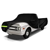 Funda Impermeable para Coche Compatible con Chevrolet C10 C20 K10 K20 1960-1987, con Cremallera y Bloqueo para protección contra el