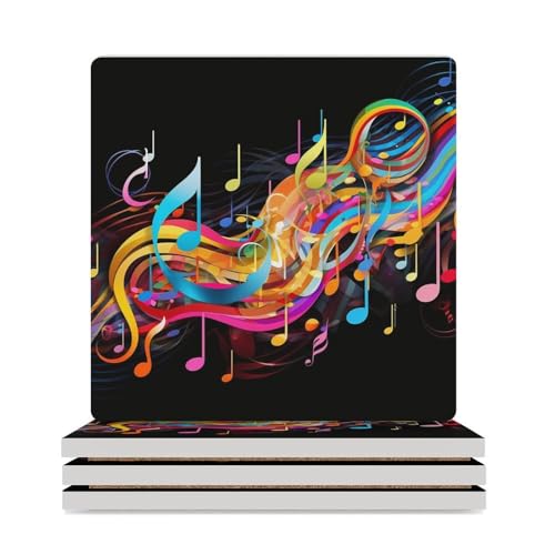 Dessous de verre note de musique pour table basse et apéritif