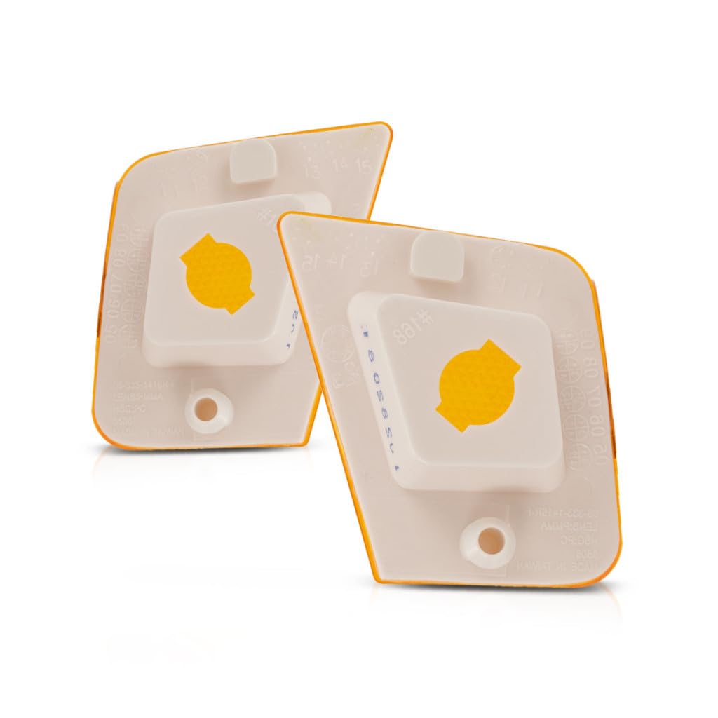 For 2005-2007 Jeep Liberty Pair Driver and Passenger Side Turn Signal/Side Marker Light Lens and Housing Only CH2550123 CH2551123 | 55156883AB 55156882AB