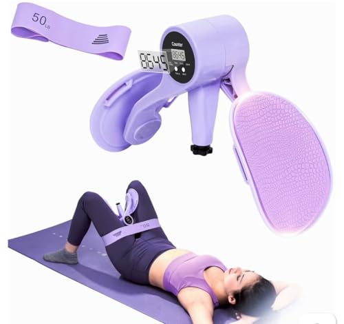 ZADBP Thigh Trainer [2026 Upgraded], 12-80LB Thigh Exerciser, LED Pelvic Floor Exercise Devices,...