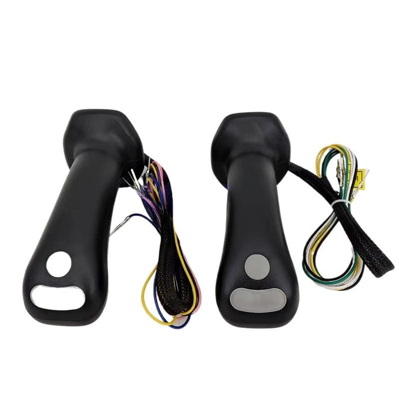 Rexroth Joystick Handle for Excavator 4 Buttons Screw M12 (Black,2PCS)