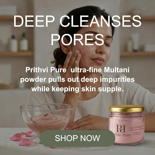 Image of Rose Petal Multani Mitti Face Pack Powder 300g | Natural Rose Petal & Multani Mitti | Skin Brightening & Glow | Deep Cleansing Face & Body Pack | Herbal Clay Mask