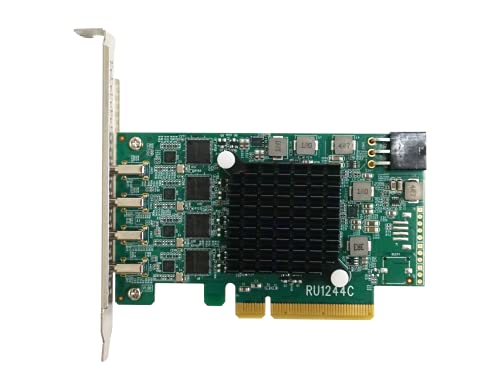 HighPoint Technologies Highpoint RocketU 1244C PCIe 3.0 x8 4X 10Gb/s Port USB 3.2 Controller