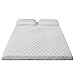 Vzalkv Colchón Suave de látex Espesado, de 6/9 cm de Espesor, Plegable y comprimible sin deformación, cómodo y Transpirable, Adecuado para un sueño Fresco y Alivio de presión.(9cm,Queen(59x79in))