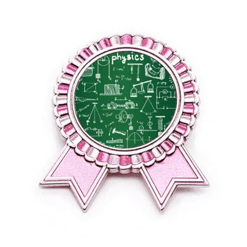 Broche rose physique électromagnétique cadeau idéal en métal pour diplômé en sciences