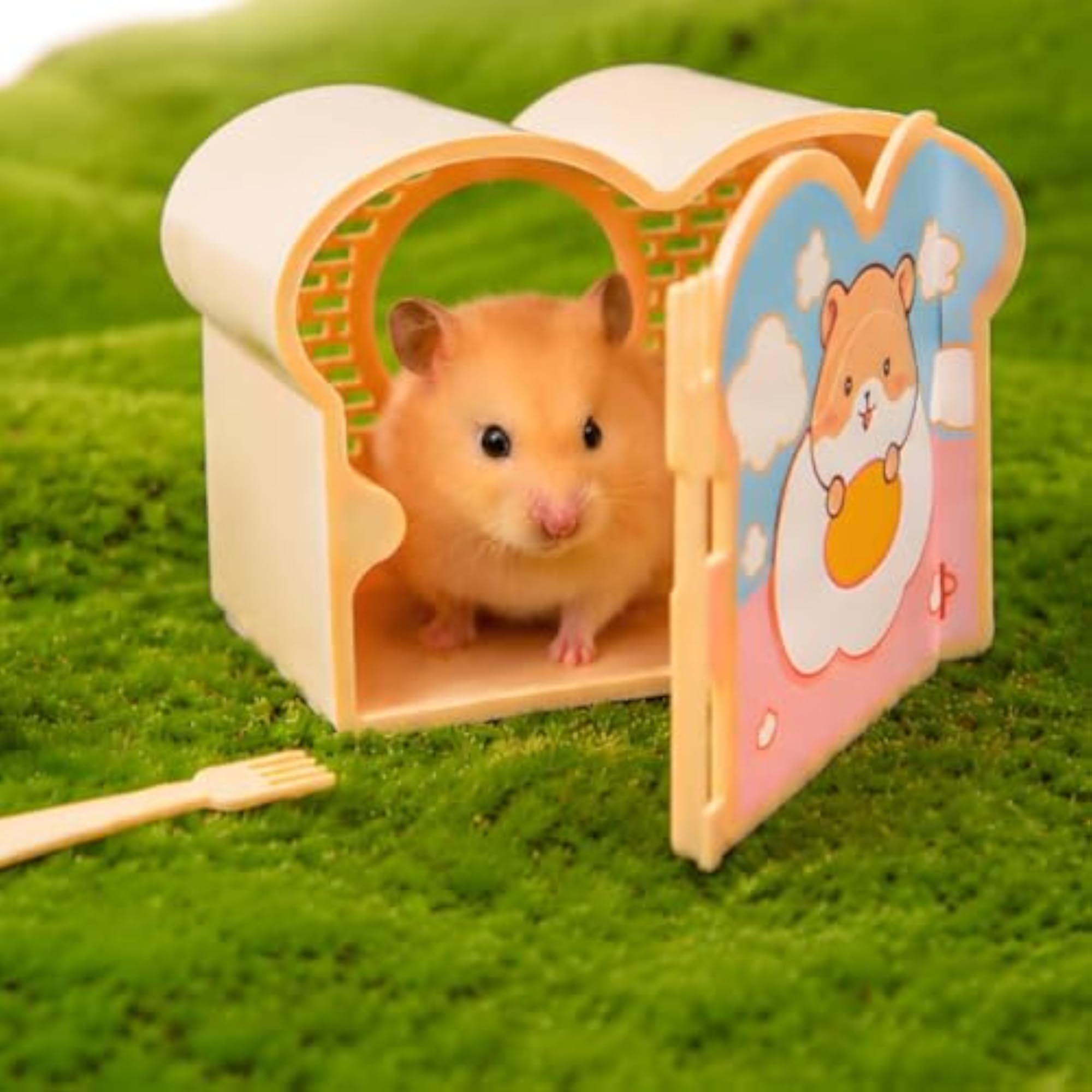 Easy-Clean Hamster Hideout with Door