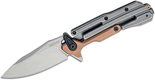 Kershaw Frontrunner - Cuchillo de bolsillo plegable, futurista, EDC duradero, acero de hoja D2, mecanismo de apertura KVT, Pocketclip disponible en Yaxa Costa Rica