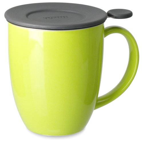 Forlife Uni Brew-In-Mug With Tea Infuser And Lid, 16-Ounce, Lime #TOP21