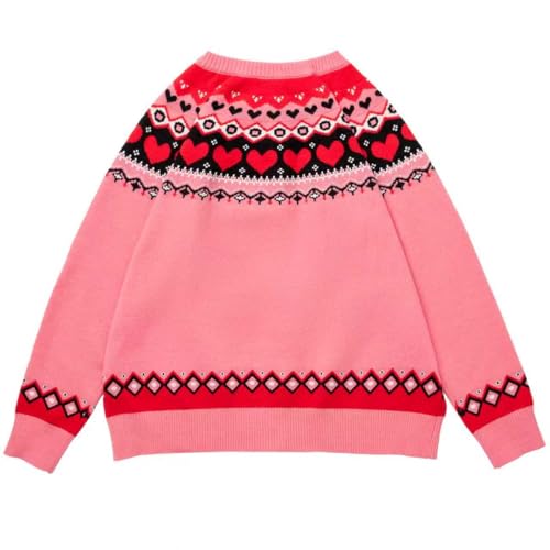 Image of Women's Funny Fall Winter Animal Floral Christmas Tree Long Sleeve Button Knit Cardigan Sweater