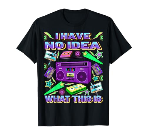 Trajes de estilo retro de los años 80 y 90 para hombres y mujeres de los años 70, 80 y 90 Camiseta