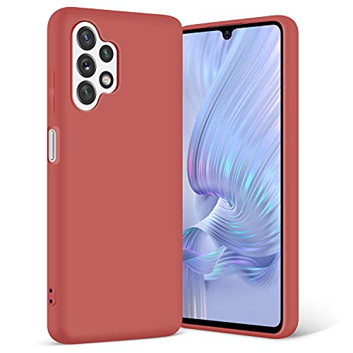 Coque Samsung Galaxy A32 en silicone liquide rouge - Protection antichoc 6,5 pouces