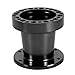 Steering Wheel Spacer Hub 3inch, Car Steering Wheel Hub Adapter Extension Spacer Kit Universal 6 Holes Steering Wheel Spacer for Most Cars Karts Solid Aluminum Spacer (Black)