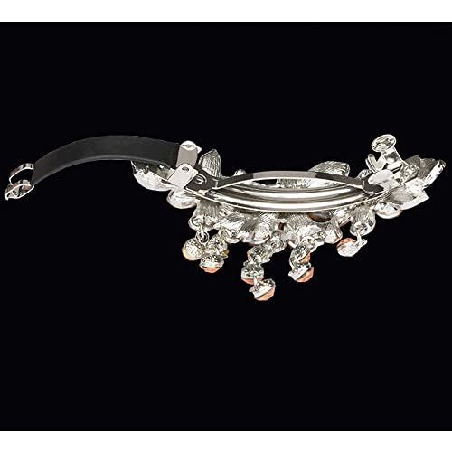 E Emzhole Luxury Hair Barrettes Flower Tassel Design Spring Clip Rhinestone Hairpin Crystal Hair Clip Hair Accessories For Women Girls (Royal Blue) #TOP1