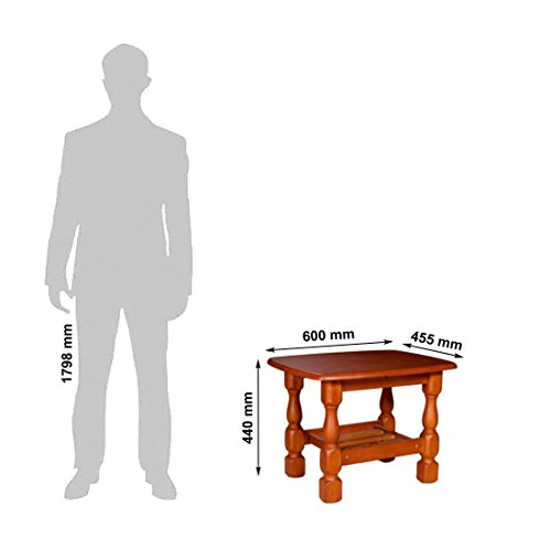 Image of Woodness Kota Solid Wood Coffee Table (Matte, Dark Oak)