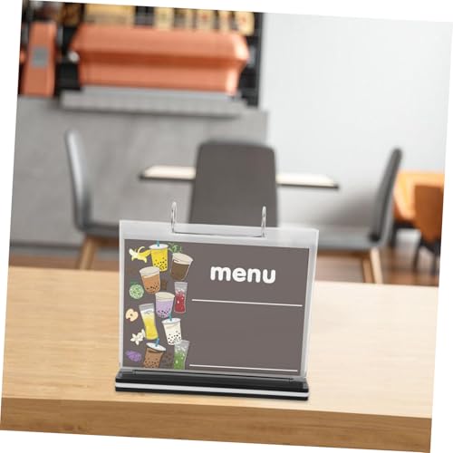 Présentoir de table horizontal à flip contre l'encombrement des menus